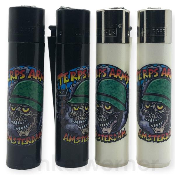 Terps Army Amsterdam Coffeeshop Clipper Feuerzeug